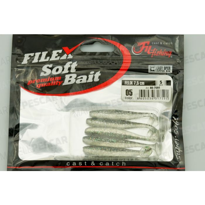 Shad FilFishing Filex Felix, Culoare 05, 7.5cm, 5bucplic 2