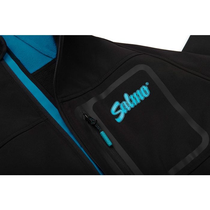 Jacheta Soft Shell Salmo Jackett, Black & Blue 2