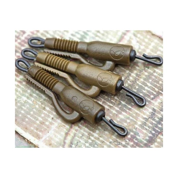 Kit Clips + Vartej Rapid pentru Plumb Pierdut Korda Hybrid Lead Clip QC, 8bucplic