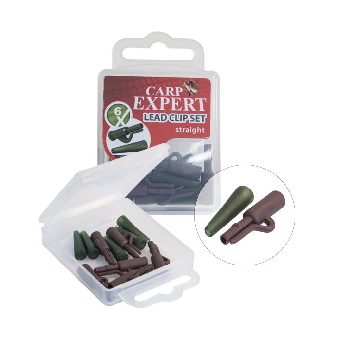 Kit Montura Plumb Pierdut Carp Expert Lead Clip Straight, 6 buc/plic