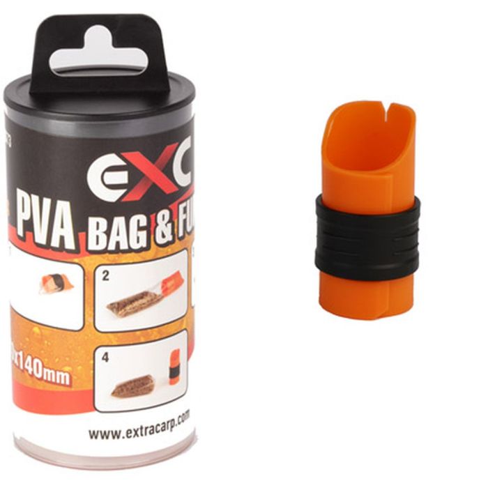 Kit Pungi PVA + Incarcator Extra Carp PVA Bag & Funnel Kit, 70x140mm, 25buc/set