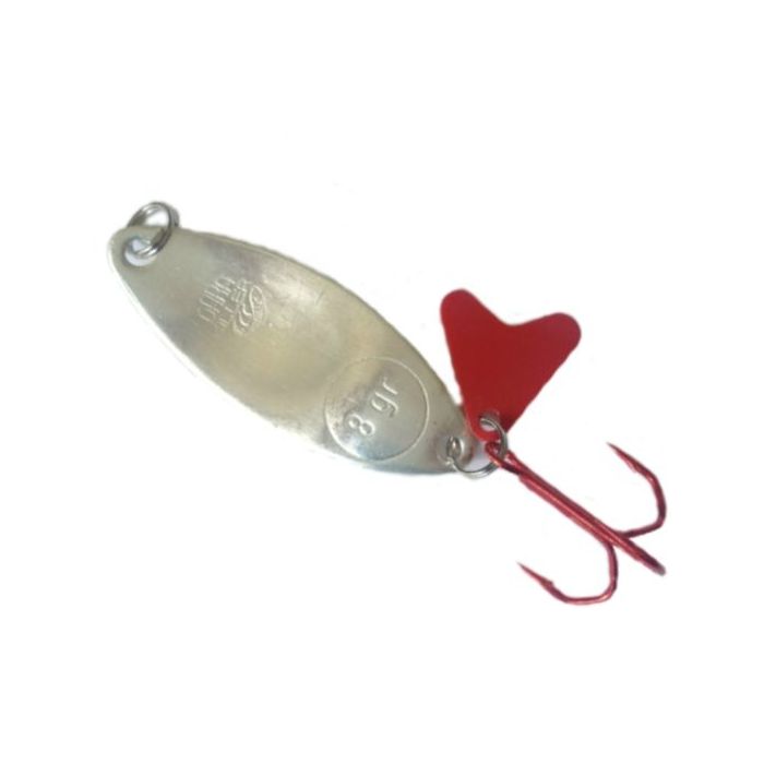 Lingurita Oscilanta Dara Killer Argintata, Frunza 6D, 7g
