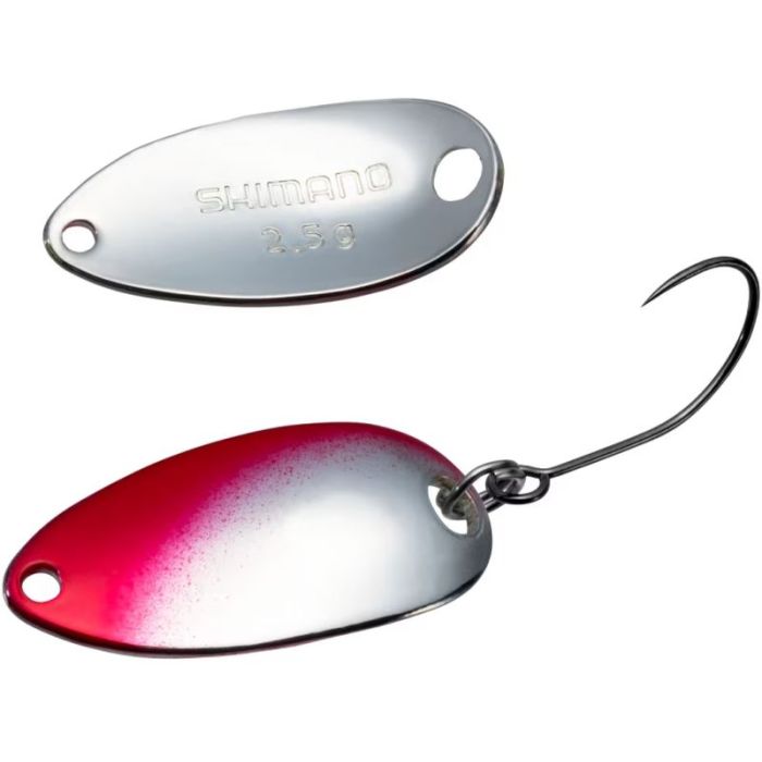 Осцилираща блесна Shimano Cardiff Roll Swimmer Premium Plating, Red Silver, 2.8cm, 2.5g
