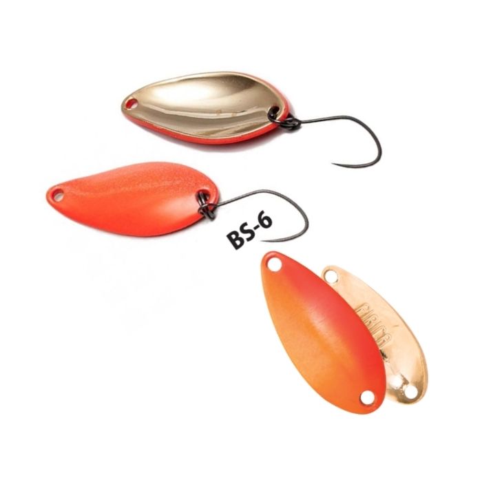 Въртяща се лъжичка Yarie 702 Pirica More, цвят BS-6 Candy Orange, 2.2g