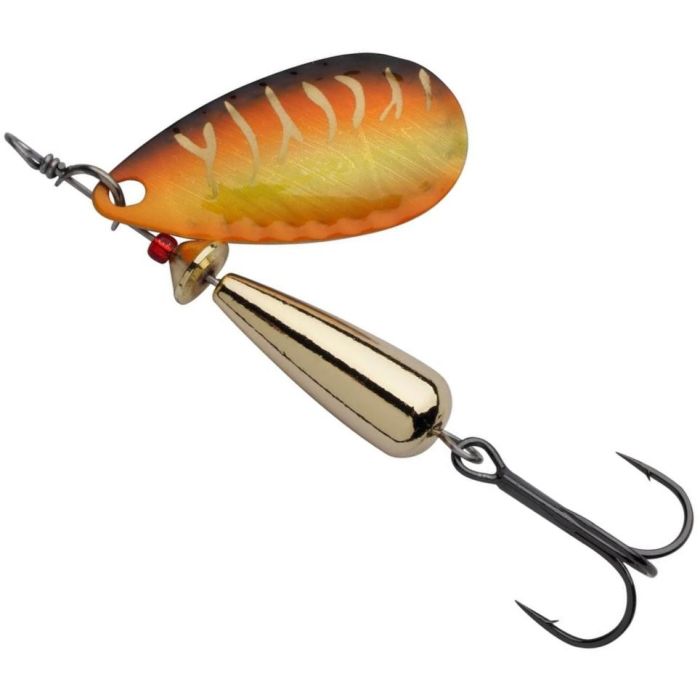 Въртяща лъжичка Abu Garcia Droppen LF, Цвят Red Hot Tiger, 4g