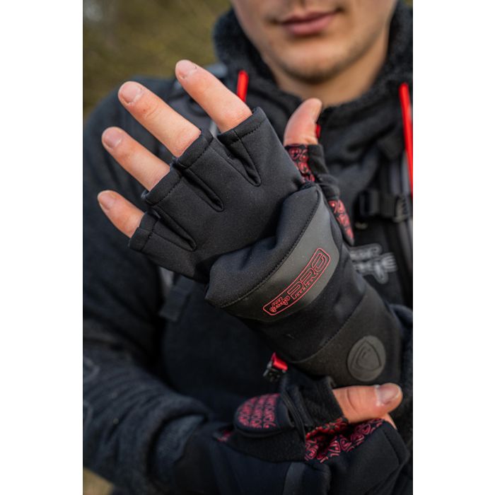 Manusi Fox Rage Fingerless Mitten Gloves 8
