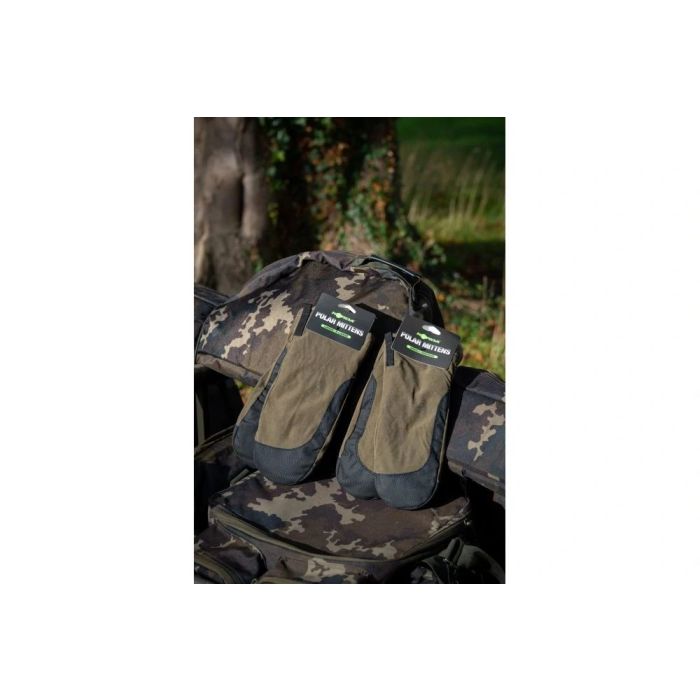 Manusi Korda Polar Mittens, Dark Olive 3