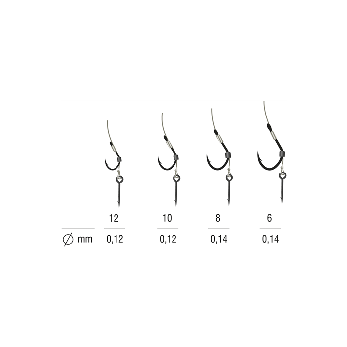 Riguri Kamatsu Textil Method Feeder Iseama cu Spin, 10cm, 5buc/plic 2