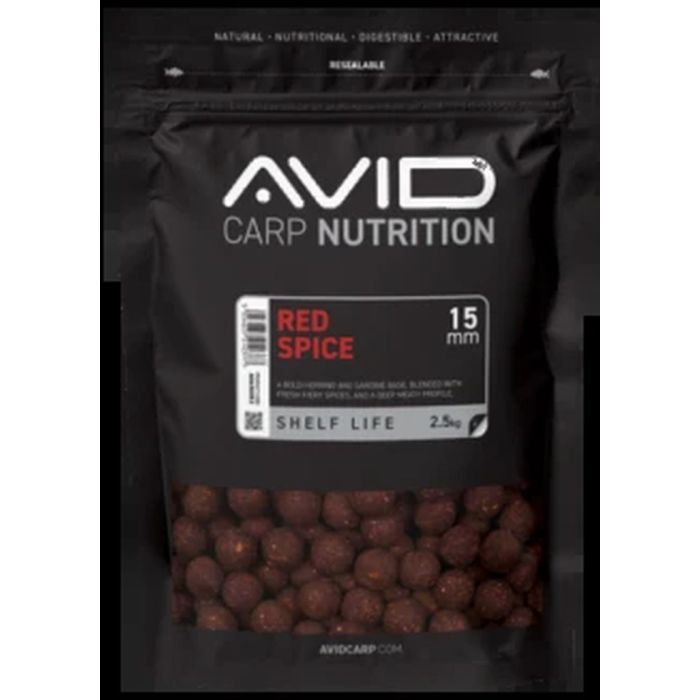 Бойлове Avid Carp Red Spice Бойли, 2.5kg