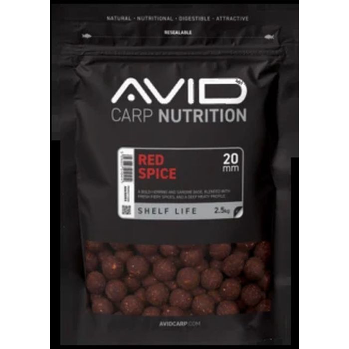 Бойлове Avid Carp Red Spice Бойли, 2.5kg 3