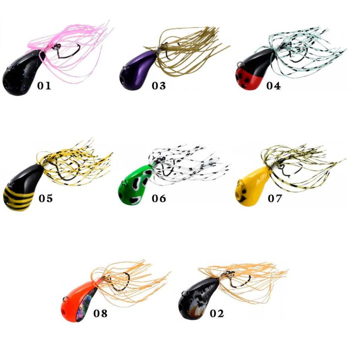 Naluca de tip Skirt-Jig Apia Chinupara Dodge, Culoare 01 Mussel, 5.3cm, 10g 2
