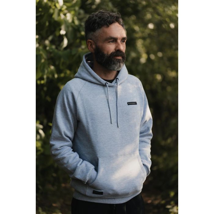 Hanorac Korda Mindset Patch Hoodie, Heather Grey 4