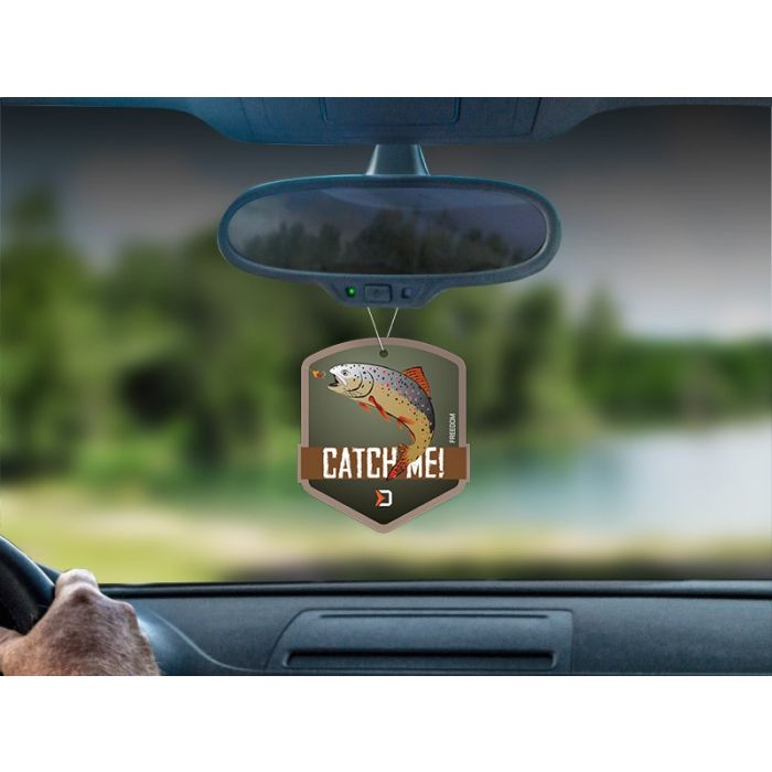Ароматизатор за автомобил Delphin CatchME! Пъстърва, Freedom, 8x9cm 2