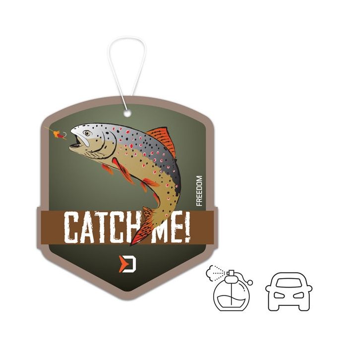 Ароматизатор за автомобил Delphin CatchME! Пъстърва, Freedom, 8x9cm