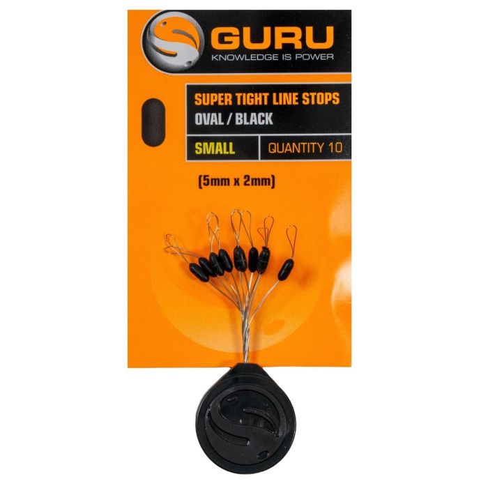 Opritoare Guru Super Tight Line Stops Oval, Black, 10buc/plic
 3