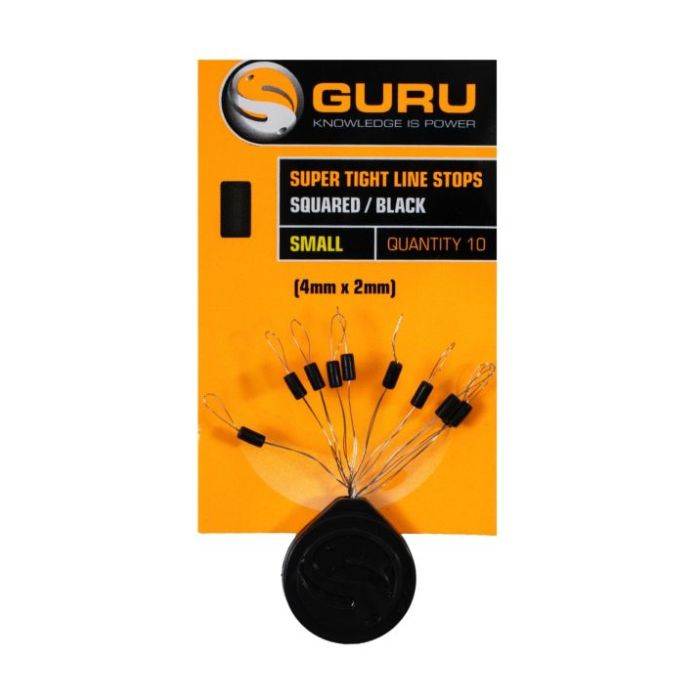 Opritoare Guru Super Tight Line Stops Oval, Black, 10buc/plic