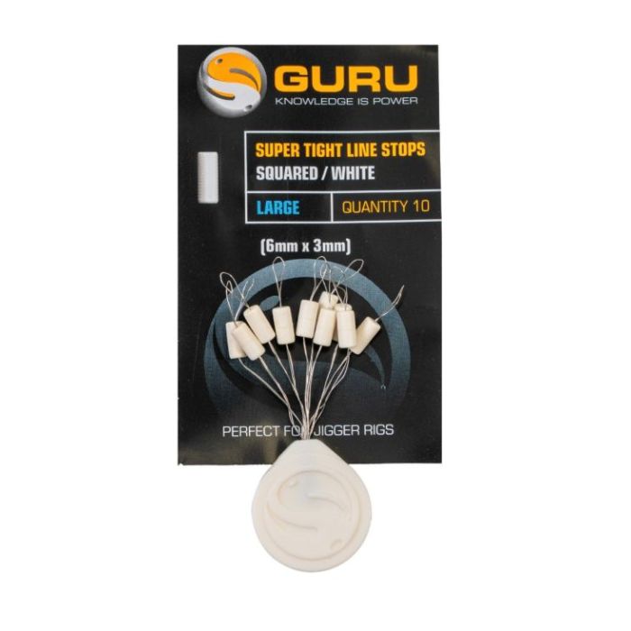 Opritoare Guru Super Tight Line Stops Oval, Black, 10buc/plic