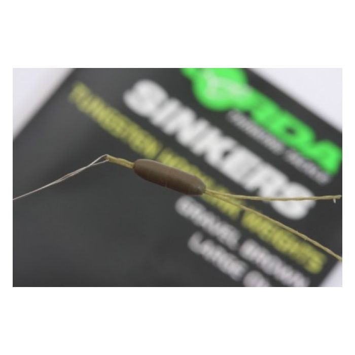 Opritoare Korda Tungsten Sinkers, Green, 9bucplic 2