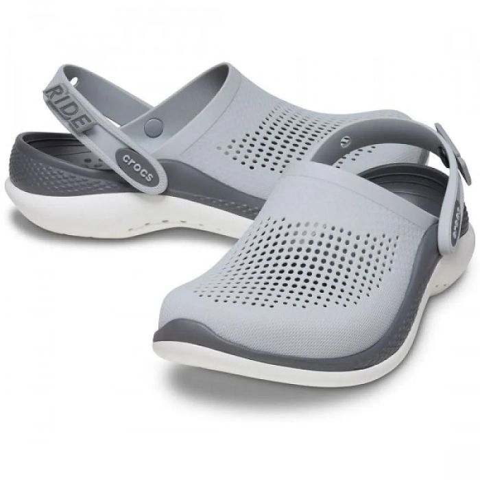 Papuci Crocs Literide 360 Clog, Light GreySlate Grey