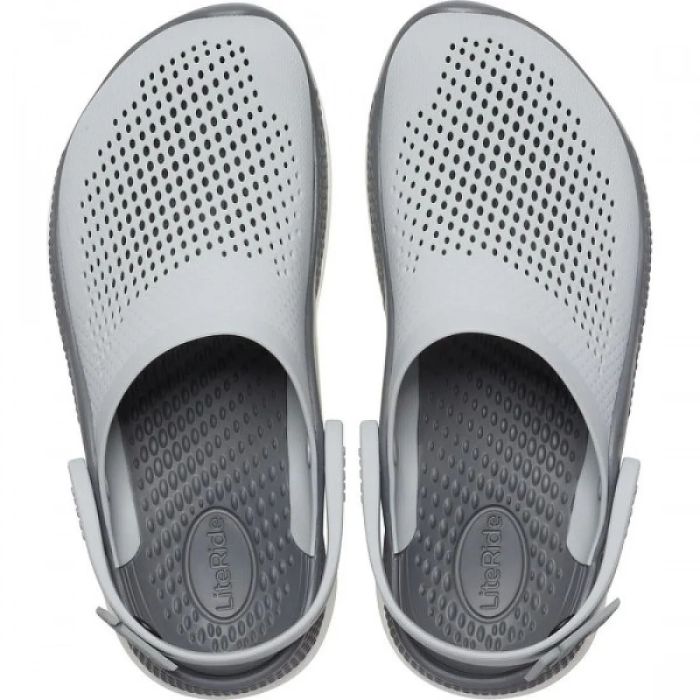 Papuci Crocs Literide 360 Clog, Light GreySlate Grey 2