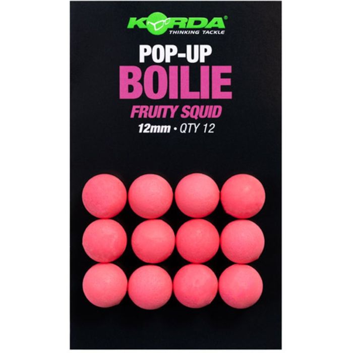 Pop Up Korda Boilie 12mm - Fruity Squid Pink 3