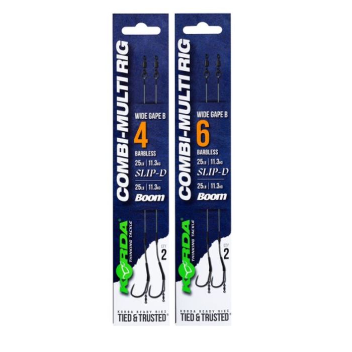 Rig Korda Combi Multi Rig Wide Gape B Barbless, 2buc/plic