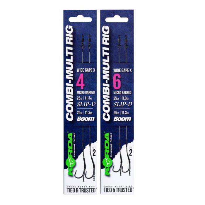 Rig Korda Combi Multi Rig Wide Gape X Barbed, 2buc/plic