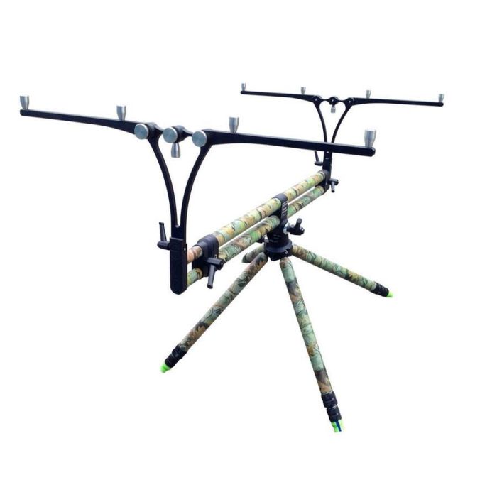 Rod Pod Meccanica Vadese Nick Revolution, Green Camo Black, 4 posturi
