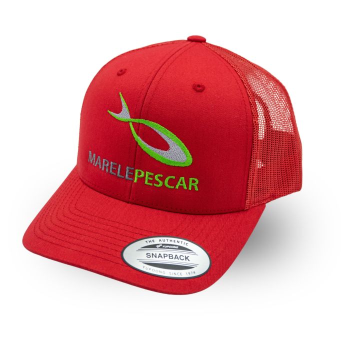 Шапка за риболов Retro Trucker, Red, универсален размер
