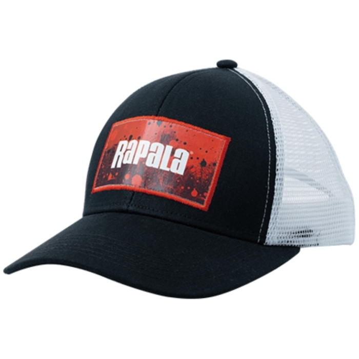 Sapca Rapala Splash Trucker Cap Black  Red