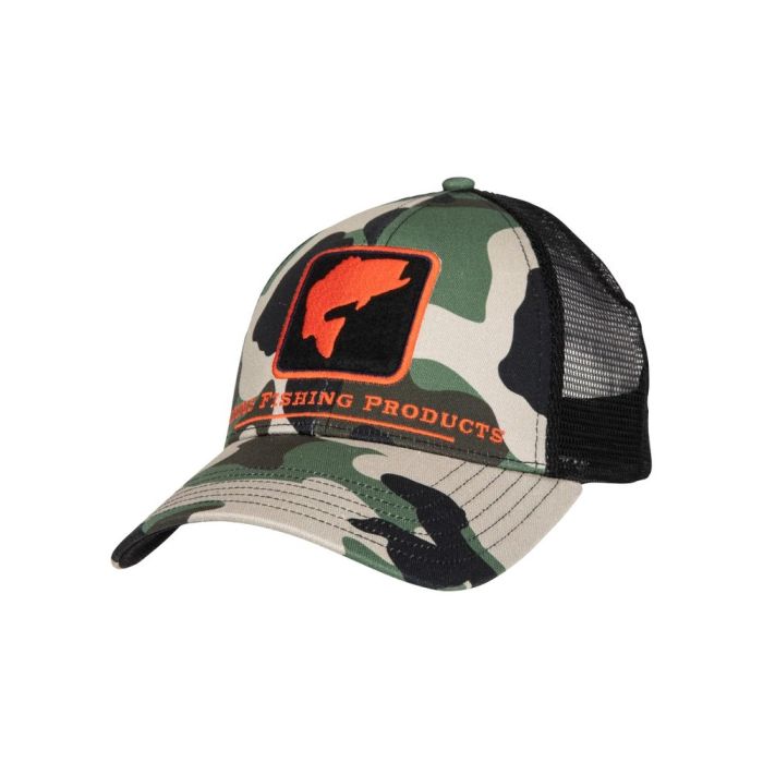 Sapca Simms Bass Icon Trucker Woodland Camo