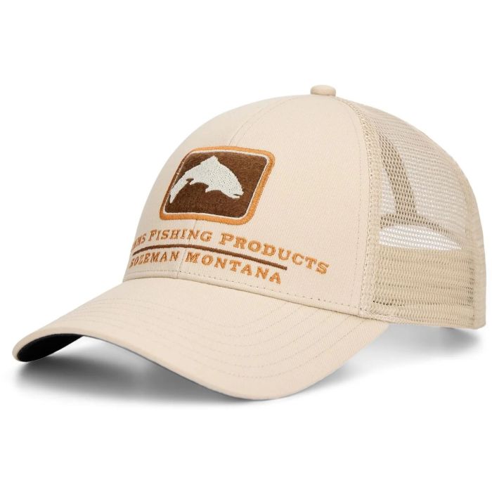 Sapca Simms Trout Icon Trucker Hat, Burnished Clay