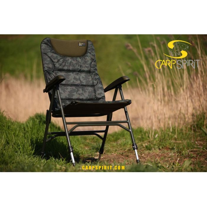 Сгъваем риболовен стол Carp Spirit BLAX Camo Relax Chair L 2