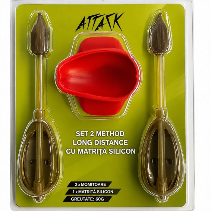 Set Attack Method Long Distance, 60g, 2 Momitoare + Matrita