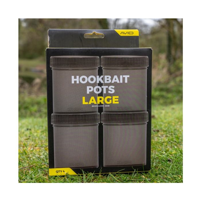 Комплект кутийки за стръв Avid Carp Hookbait Pots, Large, 4buc/set 3