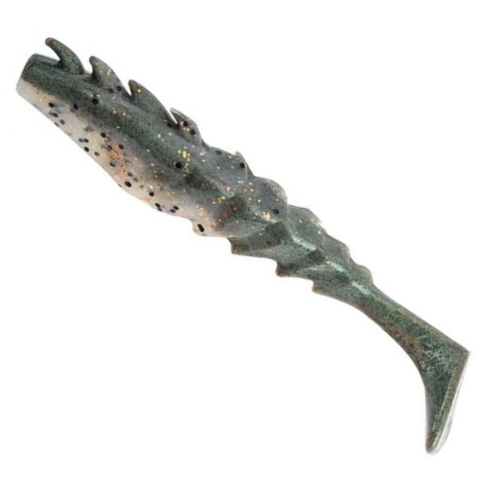 Shad Berkley Gulp! Nemesis Prawn Paddle Tail Soft Bait Lure, Peppered Prawn, 7.5cm, 5бр/плик