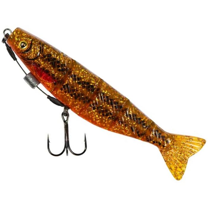 Shad Fox Rage Loaded Jointed Pro Shad, Culoare UV Goldie, 14cm, 31g, Nr.1, 1bucblister