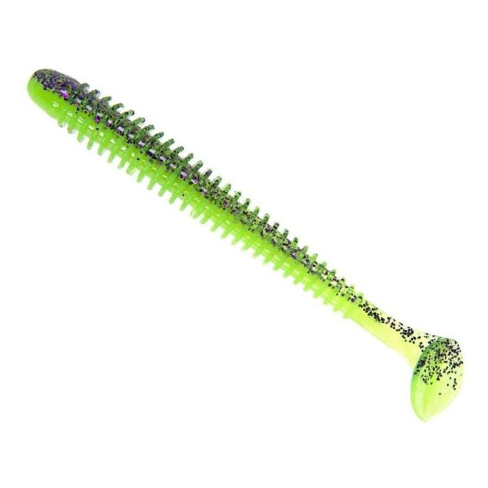 Shad Keitech Swing Impact, Цвят Purple Chartreuse, 10cm, 8бр/пакет