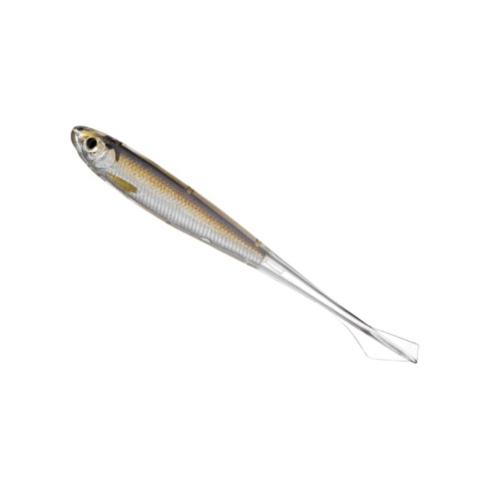 Shad Live Target Ghost Tail Minnow Drophot, Silver/Brown, 9.5cm, 4buc/plic