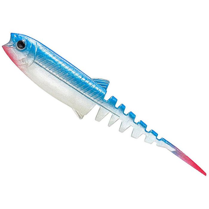 Shad Savage Gear Cannibal Minnow V-Tail, Blue Pearl, 12.5cm, 4 бр./плик