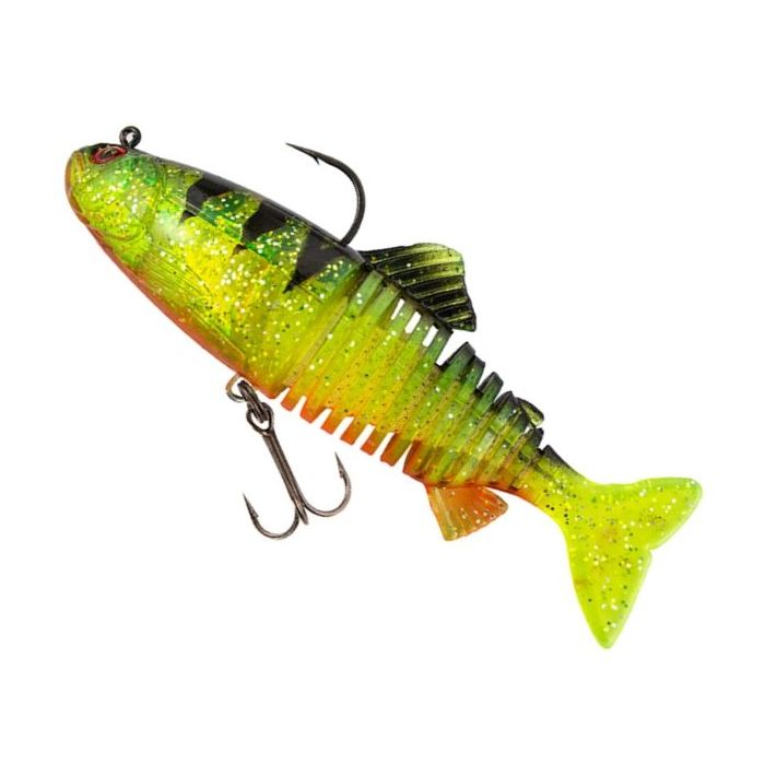Swimbait FOX Rage Replicant Jointed, UV Perch, 18cm, 80g