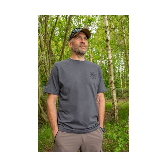 Tricou Avid Carp Bearing T-Shirt, Grey 4