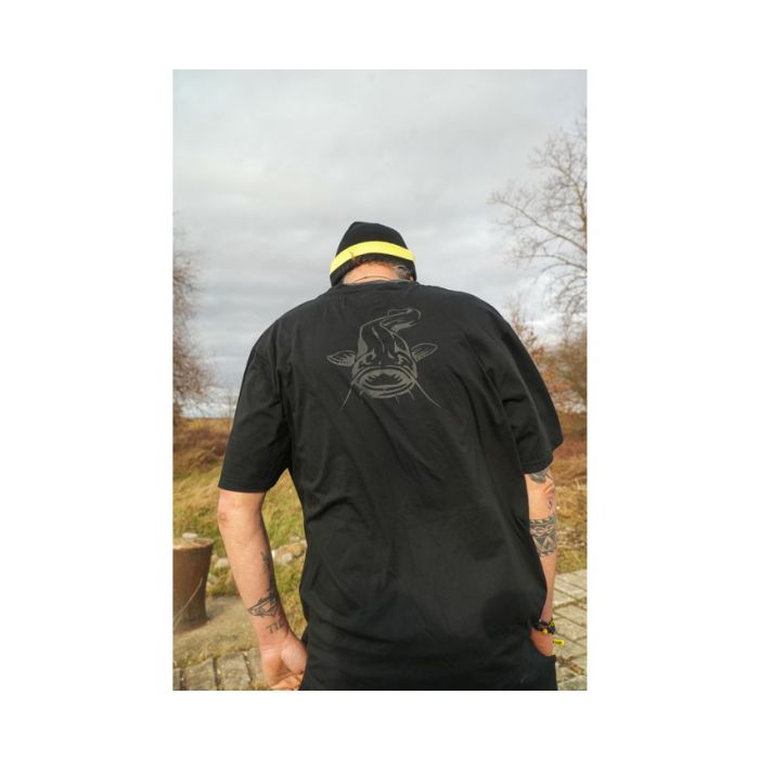 Tricou Black Cat Logo Black T-Shirt 3