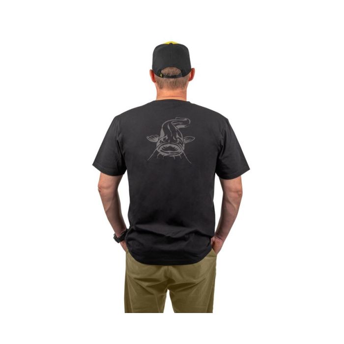 Tricou Black Cat Logo Black T-Shirt 2