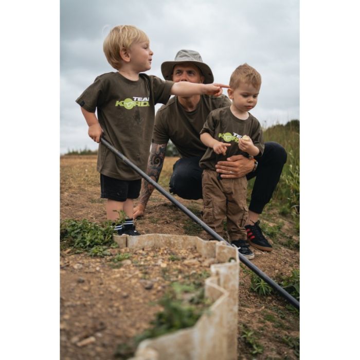 Tricou Copii Korda TK Kids T-Shirt, Dark Olive 3