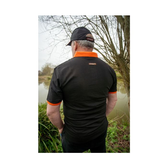 Tricou Sonubaits Polo Shirt, Black Orange 4