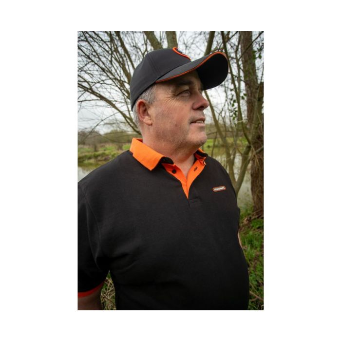 Tricou Sonubaits Polo Shirt, Black Orange 3