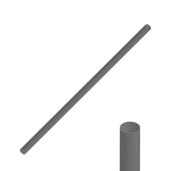 Tub Protectie Rotund Rive pentru Lansete si Kit-uri, Smoke Grey, 192cm, Ø60mm
