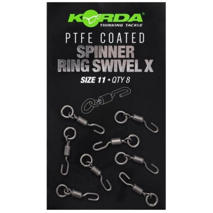 Vartej Korda PTFE Spinner Ring Swivel X, Nr.11, 8buc/plic 2