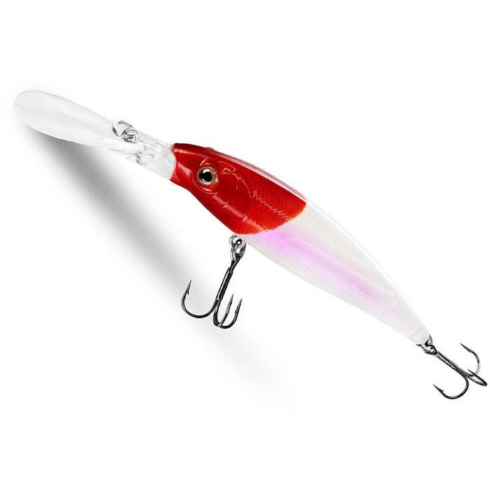 Воблер Delphin Wobby Jerk-DP, суспендер, Redface, 9cm, 12.50g